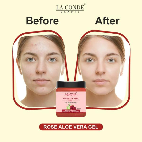 Park Daniel Rose Aloe Vera Extract Gel, Face Gel Natural Ingredients