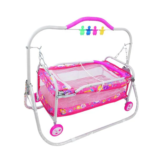 SWING 'N' FLY Foldable Baby Cradle with Swing, Jhula Palna for New Born