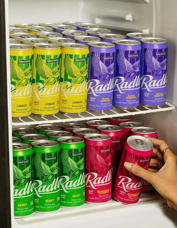 Kingfisher Radler Non Alcoholic Beer LEMON Flavour, 300ml, Pack of 24