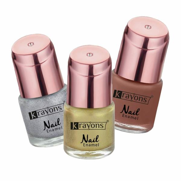 Krayons Crazy Gel Nail Enamel Waterproof Longlasting 8 ml Each Combo