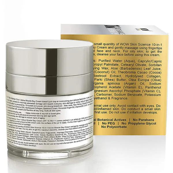 WOW Skin Science 10 in 1 Active Miracle Face Cream 50mL JioMart