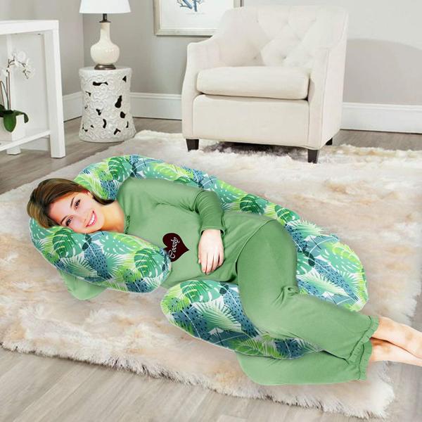 Coozly Green Pregnocare Fibres Pregnancy Pillow With Detachable Cover JioMart
