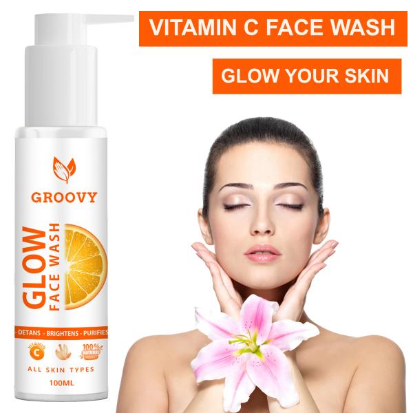 Vitamin C Face Wash For Deep Cleansing, Bright Beauty (100ml) pack of 1