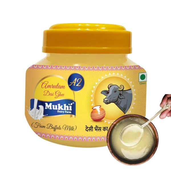 Mukhia Amrutam A2 Desi Buffalo Ghee Made with cultured curd Bilona
