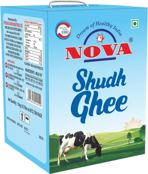 NOVA DESI GHEE 15KG TIN JioMart