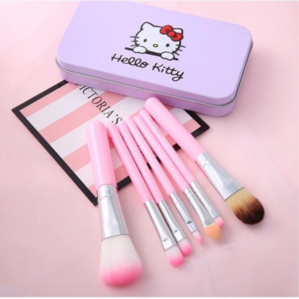 Extraposh Hello Kitty Mini Pink Makeup Brush Set (Pack of 7) JioMart