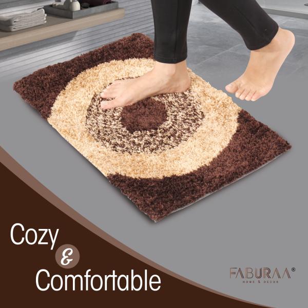 Faburaa Bathroom Mat for Outside Door, Used in Bathroom, Home (Radiance