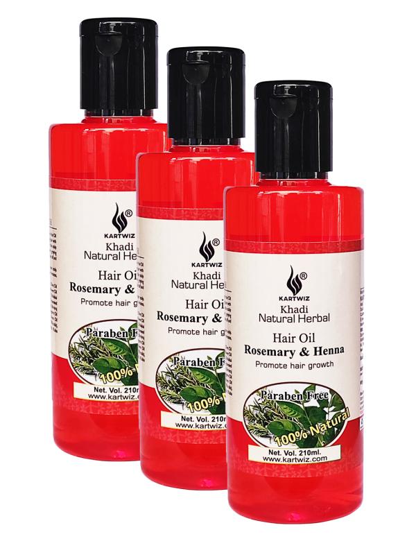 KHADI HERBAL Rosemary & Henna Hair Oil For Lighten Dark Spots
