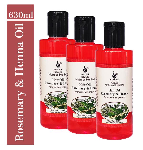KHADI HERBAL Rosemary & Henna Hair Oil For Lighten Dark Spots
