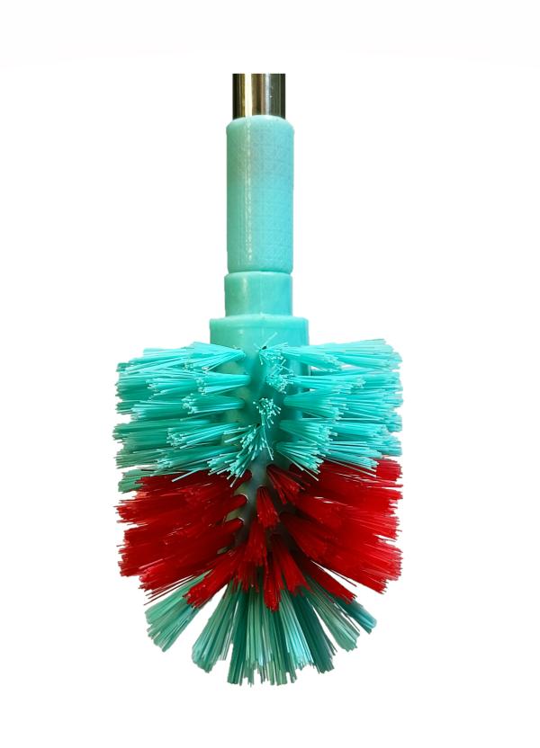 Mast Toilet Cleaning Brush Round with Extra Long Steel Handle (Color