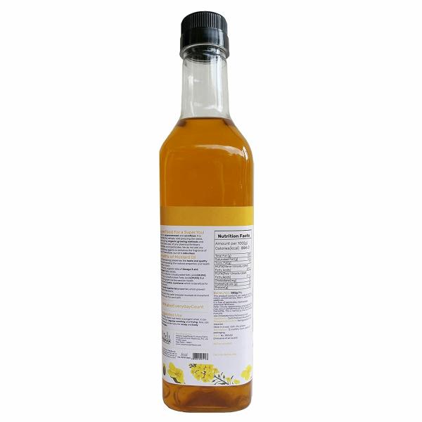 Urbana Superfoods Cold Pressed Additive Free Odourless Mustard Oil 1