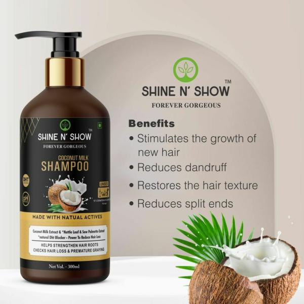Shine N' Show Coconut Milk Shampoo 300ml - JioMart