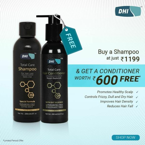 DHI EXTRA MILD SHAMPOO FOR DAILY USE 200 ML HAIR CONDITIONER 200 ML