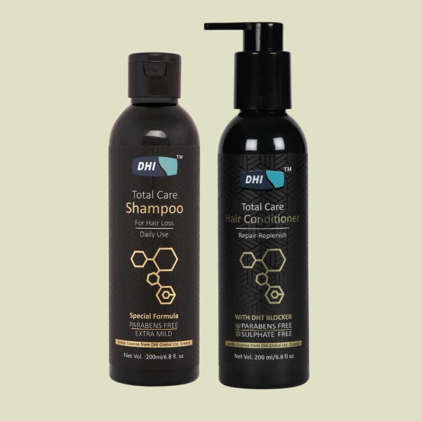 DHI EXTRA MILD SHAMPOO FOR DAILY USE 200 ML HAIR CONDITIONER 200 ML