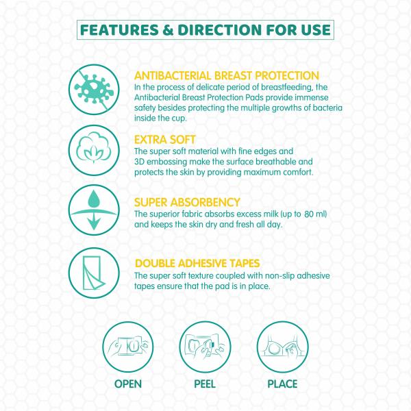 1st Step Lining Nursing Breast Pad 24 Pieces (24pcs, PACK