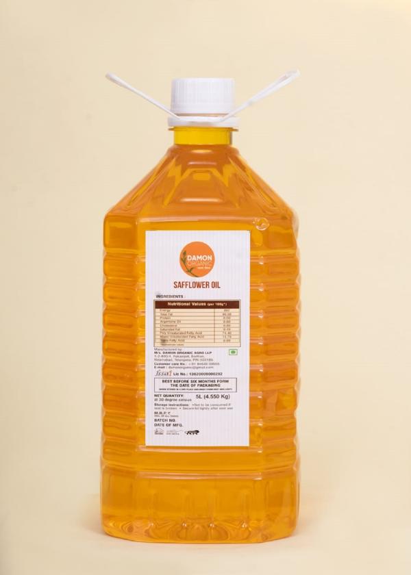 Damon Organic Wooden Cold Pressed Safflower Oil 5 Litre JioMart
