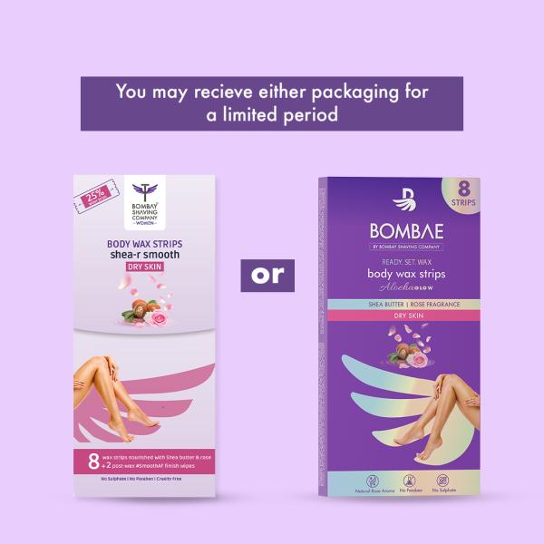 Bombae Women Full Body Wax Strips For Dry Skin (8+2 Strips) JioMart