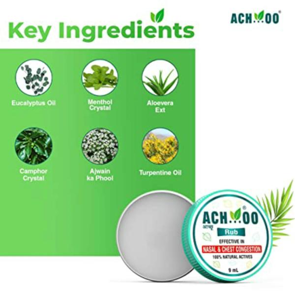 Ach...Oo Nasal And Chest Congestion Rub 36 ml (Pack of 4) JioMart