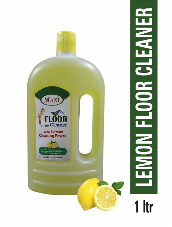 Vrunda Lemon Floor Cleaner / 1ltr / Tough Dirt & Greasy Stains From