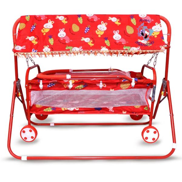 Avani Metrobuzz Red Baby Swing Mosquito Net Jhula JioMart