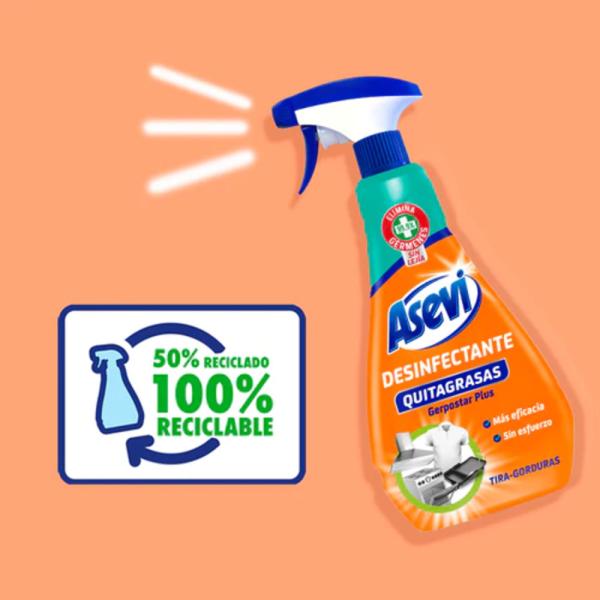 Asevi Hygienic Concentrated Grease Remover 750ml for cleaning kitchen oil & removes stubborn