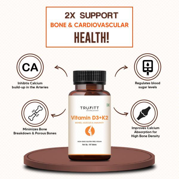 Simply Earth Trufitt Vitamin D3 K2 MK7 Plant Based Veg Vitamin D3