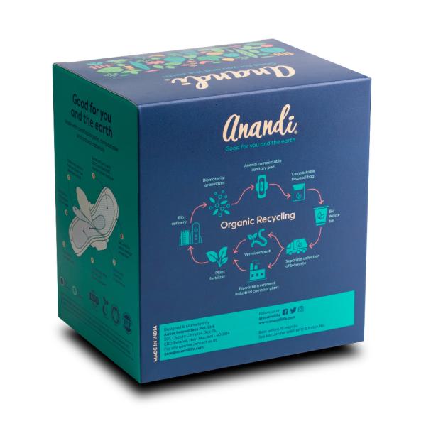 Anandi Combo Pack Certified Organic, Compostable & Biodegradable