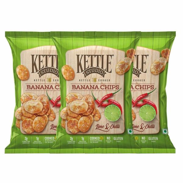 Kettl Studio Banana Chips Lime & Chilli 150g Pack of 3 JioMart