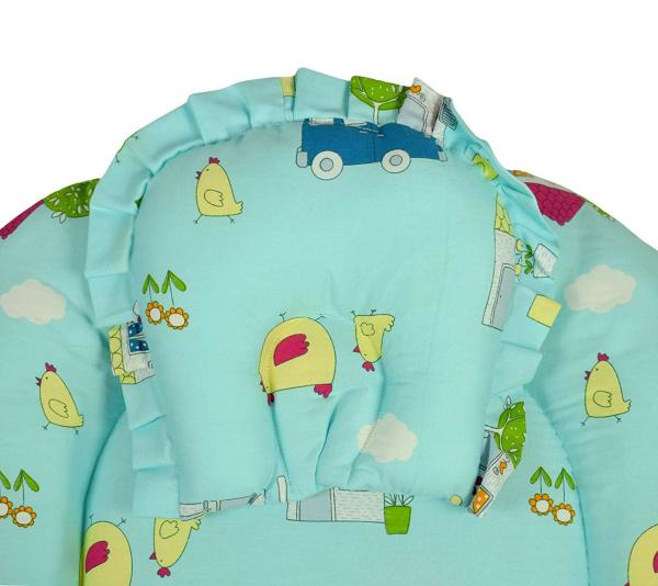 Cuteably Blue Toddler Cotton Bedding Set JioMart