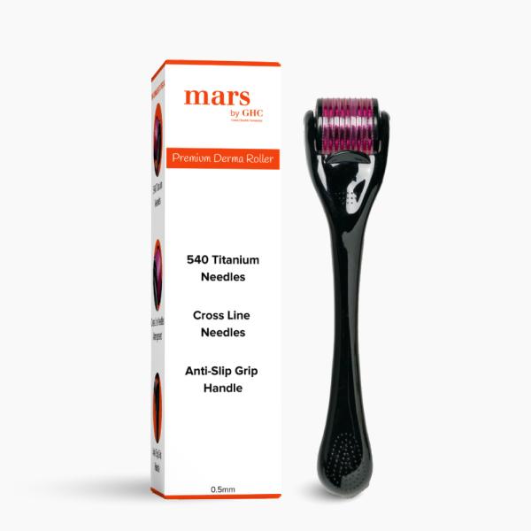mars by GHC Derma Roller for Hair Growth, Beard Growth  Titanium 540  Micro Needles (pack of 1) - JioMart