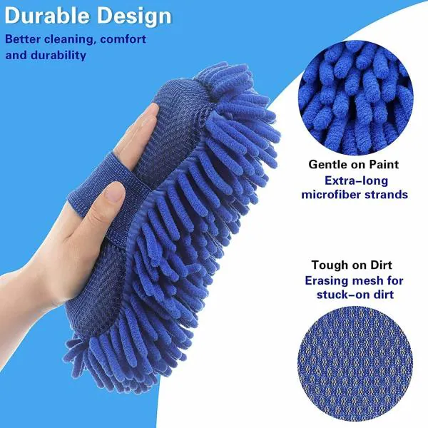 Homeleven Microfiber Hand Duster Sponge Wash and Dry Duster for intense