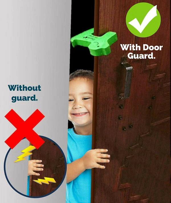 Kiddough Baby Proofing Door Stopper Finger Pinch Guard (Pack of 6