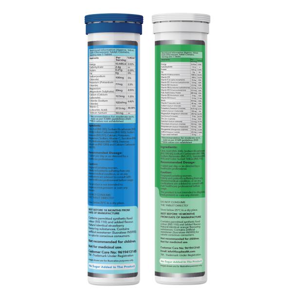 Fixuphealth Electrolyte Effervescent Tablets & Multivitamins
