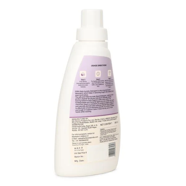 Idika Baby Laundry Liquid Detergent, With Bio Enzyme and Anti Bacterial