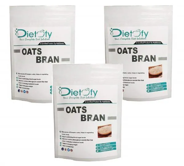 Dietofy A Healthy Diet Solution (Oats Bran, Pack of 3 , 2700 Grams