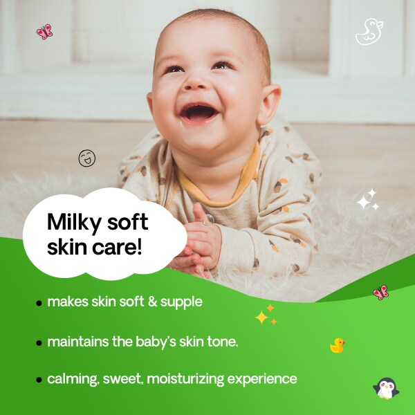 Shishu Natural Milky Soft Bubble Bath Baby Bodywash with Baby