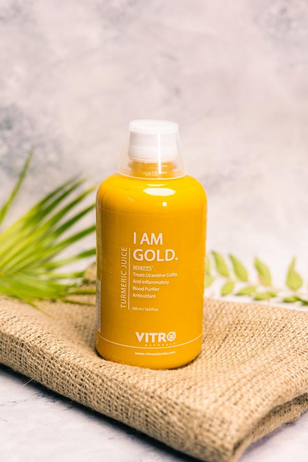 VITRO Turmeric Juice 500ml Kacchi Haldi juice Antiinflammatory