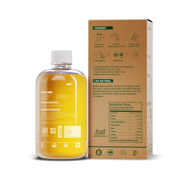 VITRO Turmeric Juice 500ml Kacchi Haldi juice Antiinflammatory
