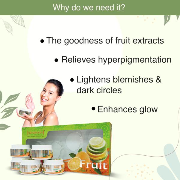 Aryanveda Fruit Facial Kit To Control Dryness, Hyperpigmentation