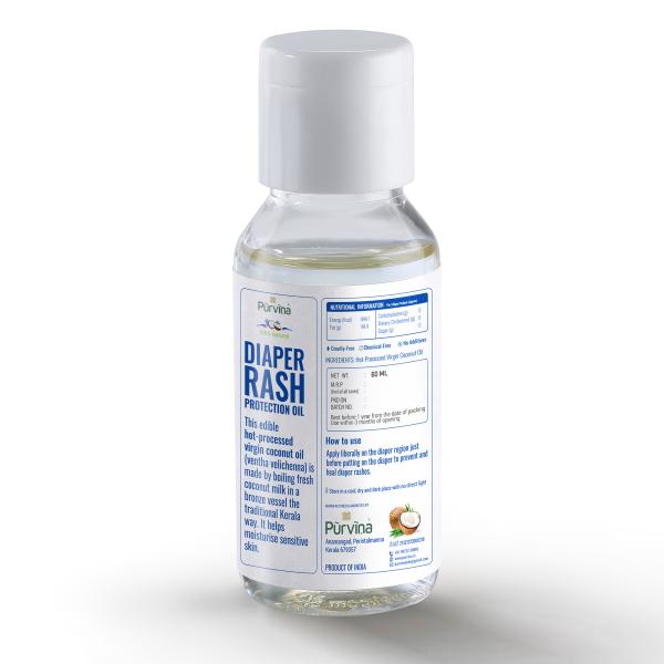 Purvina Natural Diaper Rash Protection Oil 60 Ml JioMart