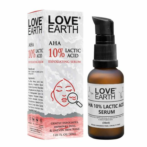 Love Earth AHA 10 Lactic Acid Serum With Hyaluronic Acid 30 ML JioMart