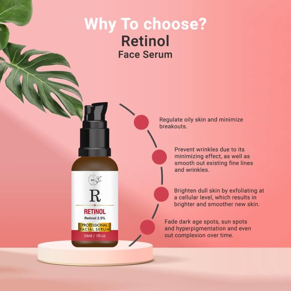 BATH AND BODY CHEFBBC Retinol Face Serum l Face Serum For Oily Dry