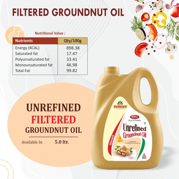 Molimor unrefined groundnut oil JioMart
