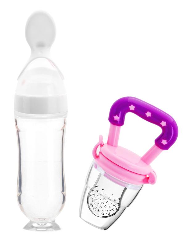 THE LITTLE LOOKERS Squeezy Feeder ,White & Food Pacifier/Nibbler for