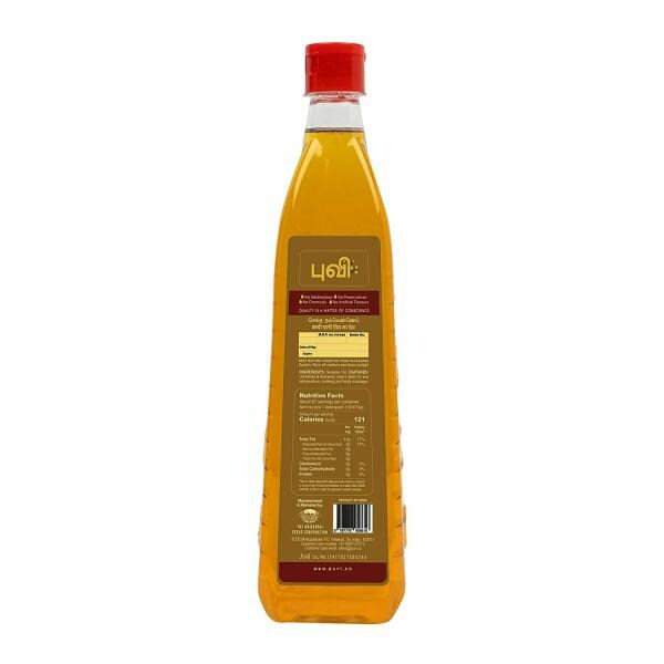 Puvi 2L Cold Pressed Gingelly/Sesame Oil (Virgin, Chekku/Ghani) (1
