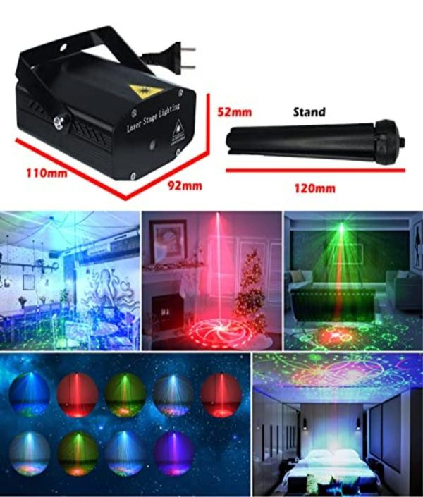 X4Cart Party Mini Laser Projector Stage Lighting Sound Activated Dot