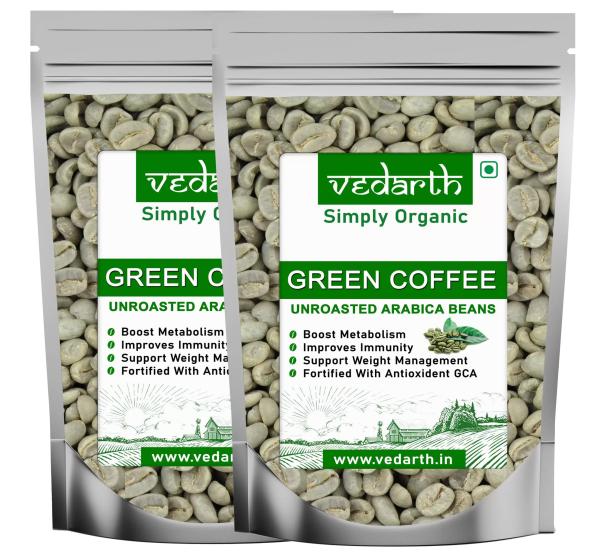 Vedarth Green Coffee Beans for weight loss 250g x 2 Pack Instant Coffee
