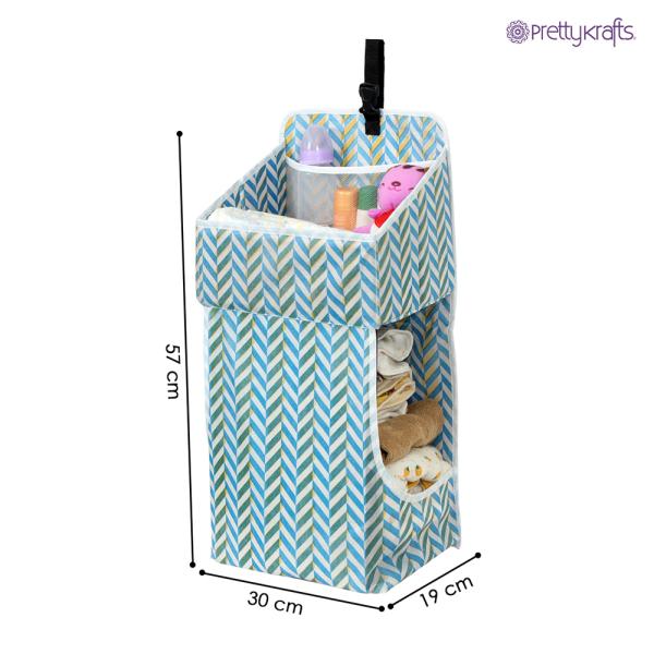 PrettyKrafts Nursery Organizer and Baby Diaper Caddy Hanging Diaper