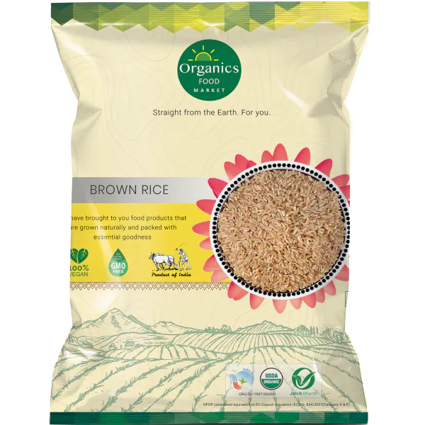 Brightcrop Sona masoori Brown Rice (5 KG Pack) JioMart