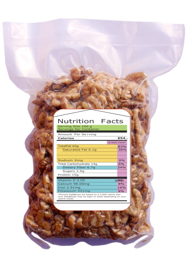 Vale Of Kashmir Walnut Kernels 1 Kg (500 x2) Light Half Halves, Walnuts